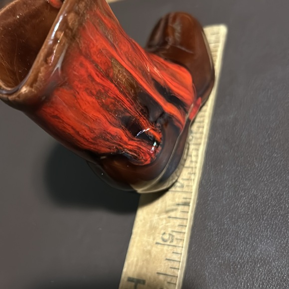 Vintage MCMaster Craft pottery cowboy cowgirl boot. MCM retro Vermilion Bay Ont - Picture 4 of 8